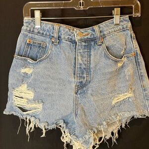 Signature8 Blue Jean Shorts Distressed Vintage-Inspired